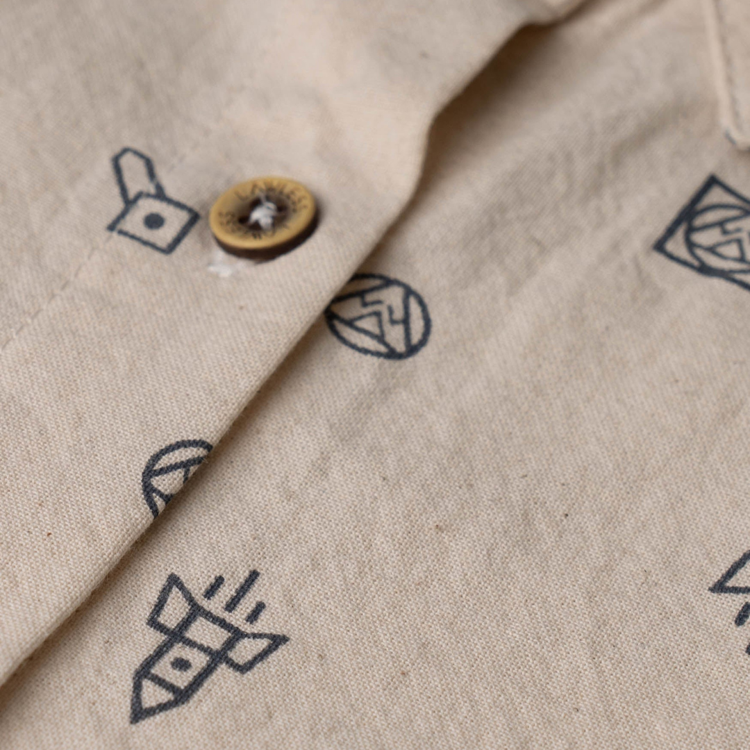 GOSSYPIUM ROCKET MEN'S BUTTON DOWN SHIRT