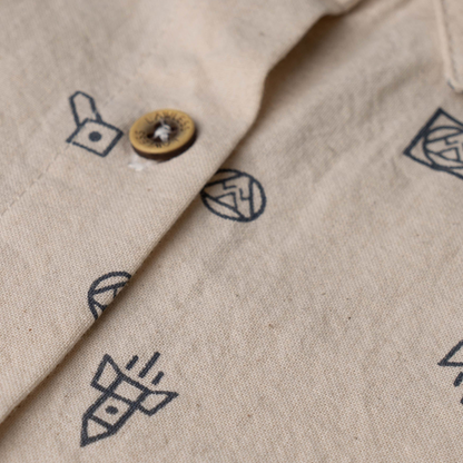 GOSSYPIUM ROCKET MEN'S BUTTON DOWN SHIRT